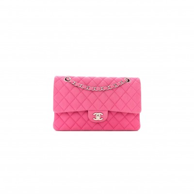 CHANEL IRIDESCENT CAVIAR QUILTED MEDIUM DOUBLE FLAP LIGHT GOLD PINK (25*15*6cm)